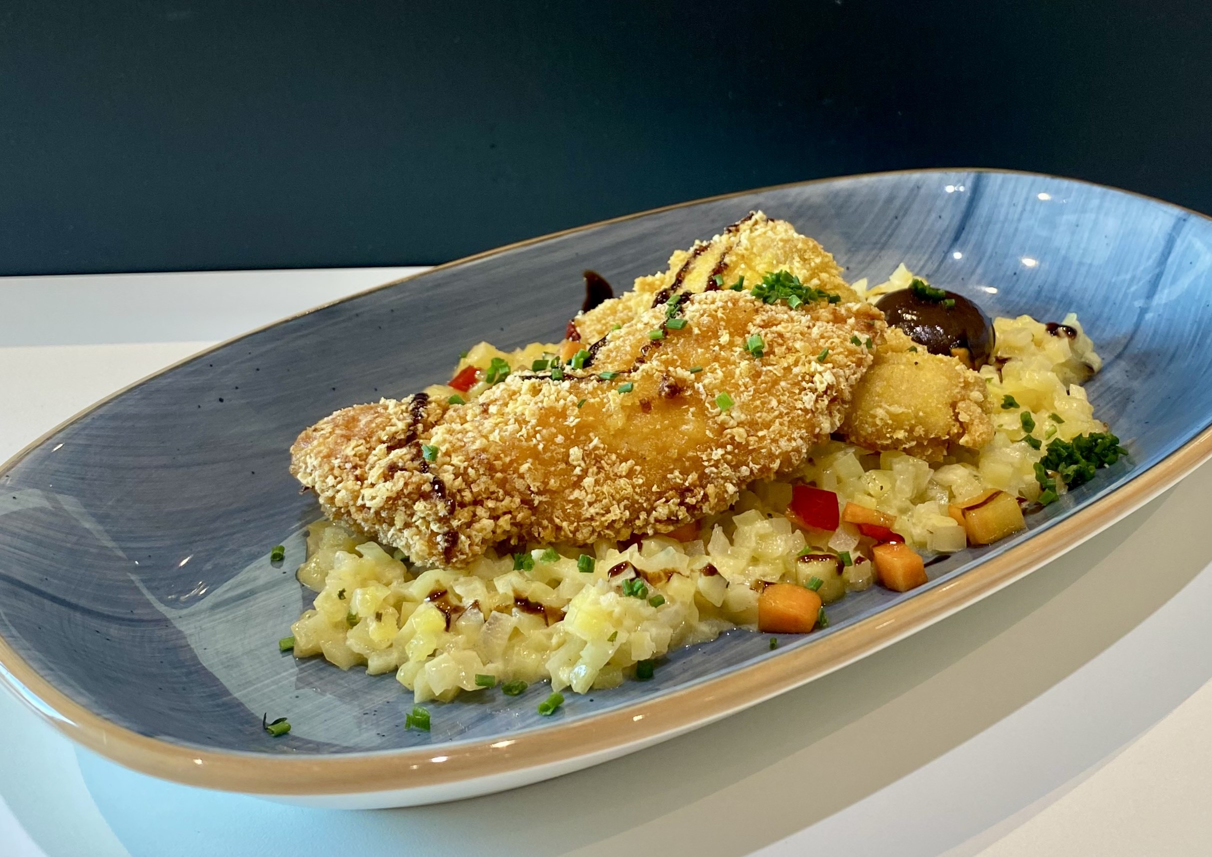 Gebackenes_Hühnerbrustfilet_Kartoffelrisotto_2